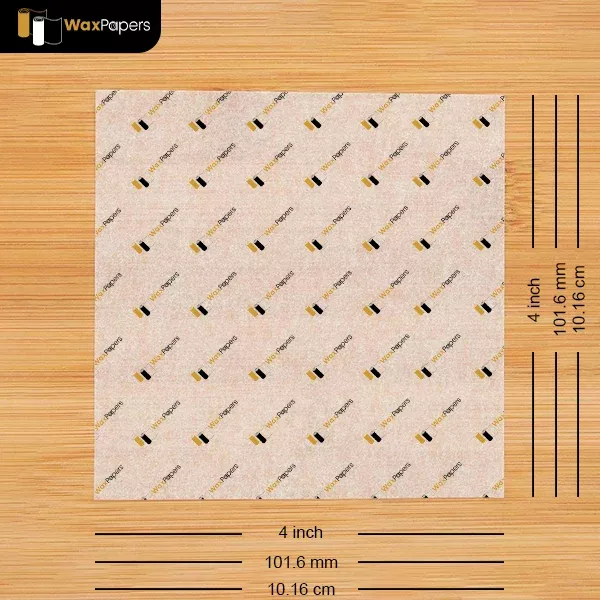 4″x4″ Custom Freezer paper