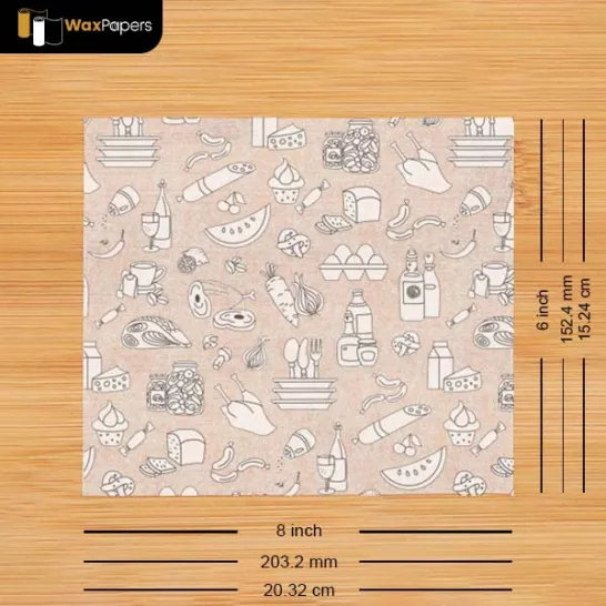 8″x6″ Custom Deli Paper