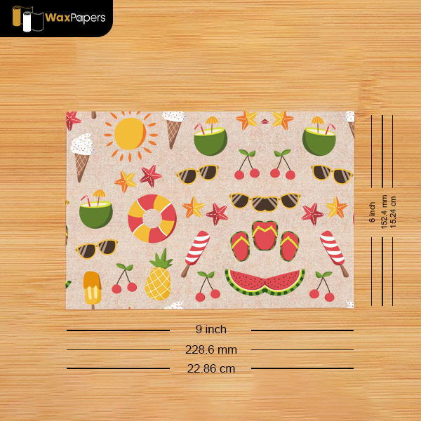 9″x6″ Custom Freezer Paper